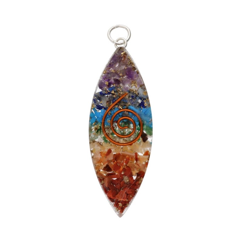 Ciondolo Occhio di Resina con Chakra