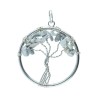 Tree of Life Pendant with Howlite in Silver Plating