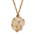 Rough Heated Citrine Pendant