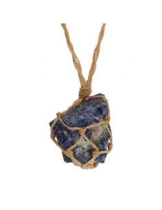 Pendentif en sodalite brute