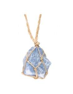 Rough Blue Quartz Pendant