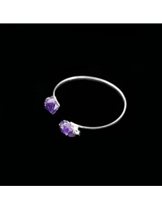 Pulseira de ametista bruta...