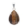 Tiger Eye Small Drop in Silver Plating Pendant
