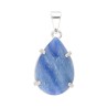 Blue Quartz Small Drop in Silver Plating Pendant