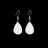 Milky Quartz Drop in Silver Plating Earrings