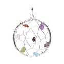 Pendentif attrape-rêves étoile et chakras
