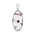 Star with Chakras Dreamcatcher Pendant
