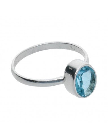 Anello di Topazio sfaccettato grande...