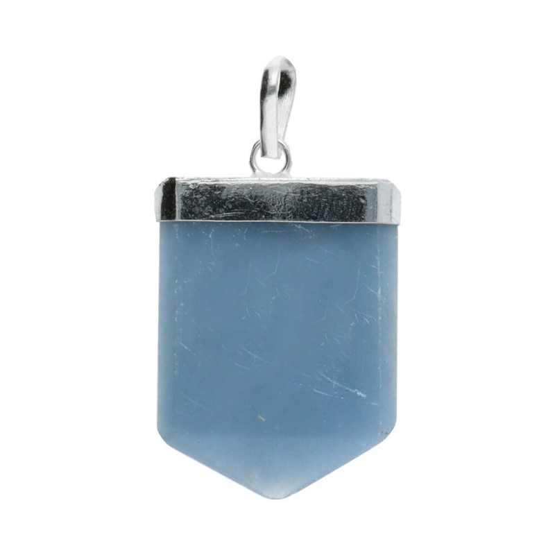 Pendente in Quarzo Blu Occhio di Horus con Bagno d'Argento