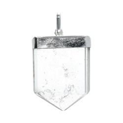 Pendente in Quarzo Fiore della Vita in Bagno d'Argento