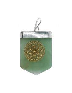 Flower of Life Green Quartz...