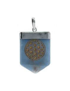 Blue Quartz Flower of Life...