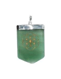 Silver Plated Green Quartz...