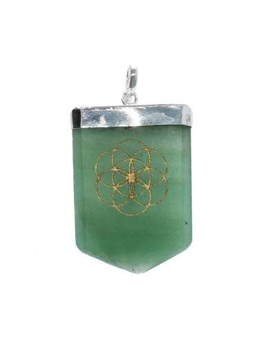 Ciondolo in Quarzo Verde con Seme...