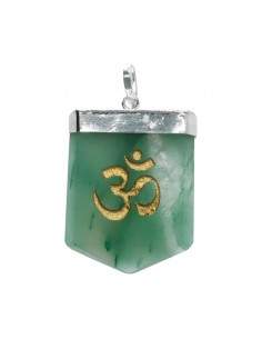Om Green Quartz Pendant in...
