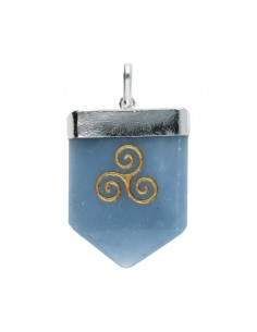 Triskel Blue Quartz Pendant...