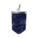 Ciondolo in Sodalite Albero della Vita in Bagno d'Argento