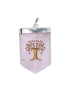 Pendentif argenté arbre de...