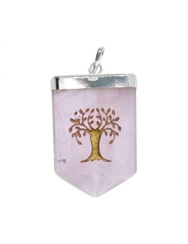 Colgante di Quarzo Rosa Albero della...