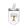 Tree of Life Quartz Pendant in Silver Plating