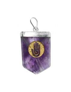 Hopi Hand Amethyst Pendant...
