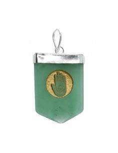 Quartz vert Hopi Hand in...