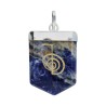 Sodalite Cho Ku Rei Pendentif plaqué argent