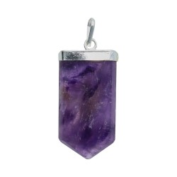 Collana di Amatista Madre Terra in Bagno d'Argento