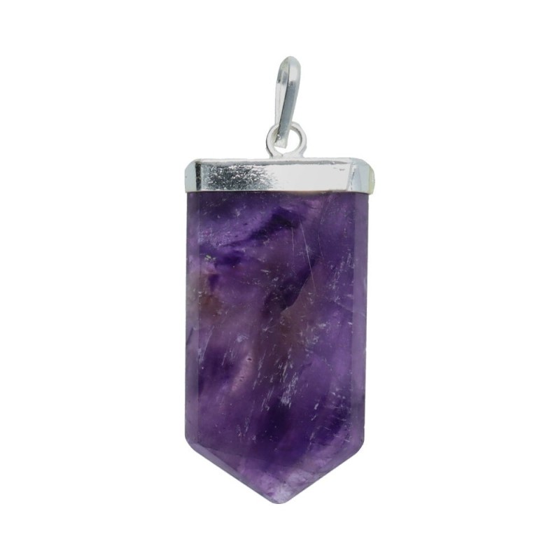 Collana di Amatista Madre Terra in Bagno d'Argento