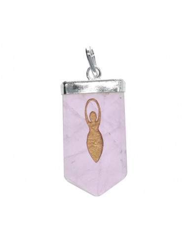 Pendente di Quarzo Rosa Madre Terra...