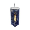 Mother Earth Sodalite Pendant in Silver Plating