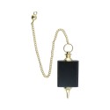 Péndulo Jaspe Negro con Flor de Loto (PEND183)