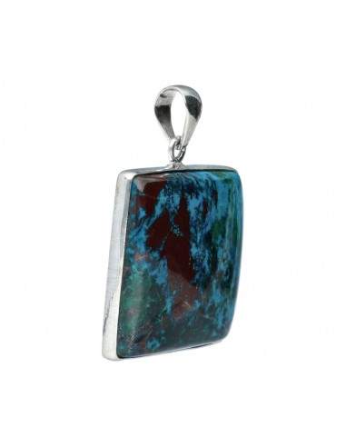 Ciondolo in shattuckite in argento...