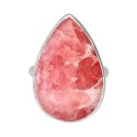 Bague pendante en argent 925 Rhodochrosite Allover
