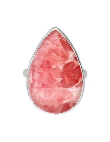 Anello Goccia Casuale di Rodocrosite...