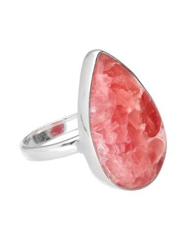 Rhodochrosite Random Drop Ring in 925...