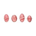 Rhodochrosite Random Oval Ring in 925 Sterling Silver