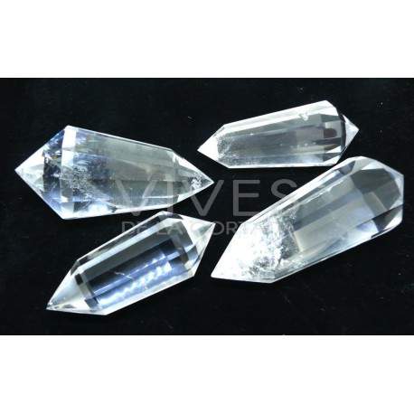 Os biterminados de quartzo transparente da Vogel são de qualidade extra.