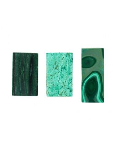 Cabochon rettangolare di malachite (1)