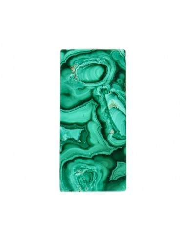 Cabochon rettangolare di malachite (2)