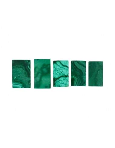 Cabochon rettangolare di malachite (2)