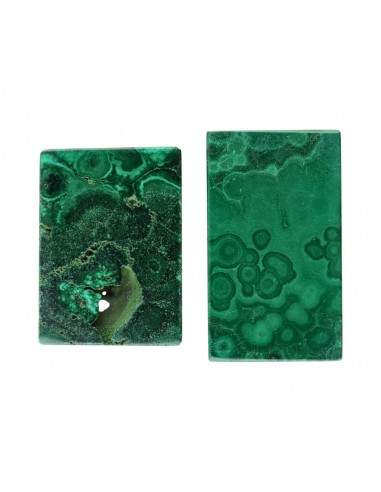 Rectangular Malachite cabochon (3)