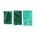 Cabochon rectangulaire de malachite (4)