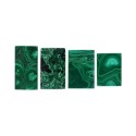 Rectangular Malachite cabochon (5)