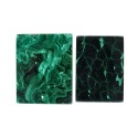 Rectangular Malachite cabochon (10)