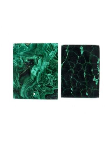 Cabochon rettangolare di malachite (10)
