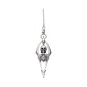 Péndulo Gotland Calavera con Minerales en Plata de Ley 925