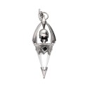 Gotland Pendulum Skull with Minerals in 925 Sterling Silver