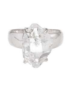 Herkimer Quartz Ring in 925...