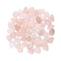 Coroas de quartzo rosa 2x1cm